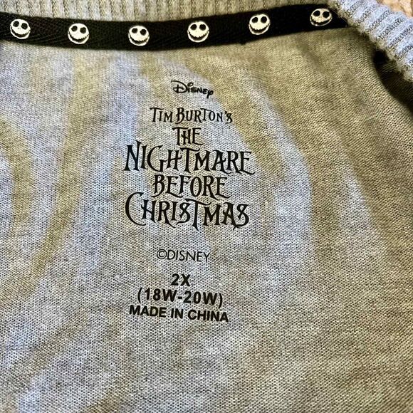 Disney's Nightmare Before Christmas Crew Women plus Sleep tunic sleep size 2x - Picture 3 of 15